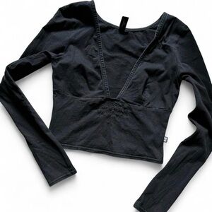 Mary Wyatt v cut spiderweb Top